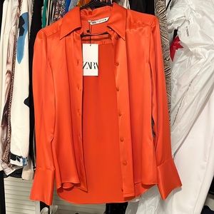 Zara, size XS, orange